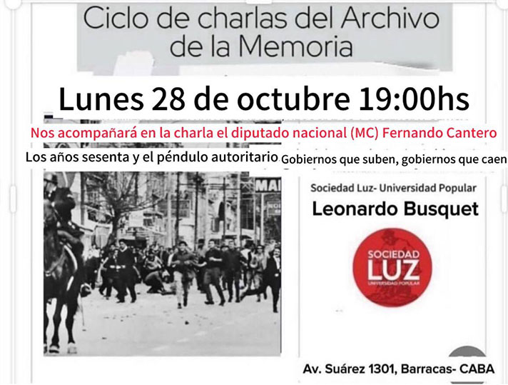 Ciclo de charlas del archivo de la memoria