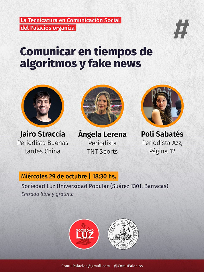 Comunicar en tiempos de algoritmos y fake news