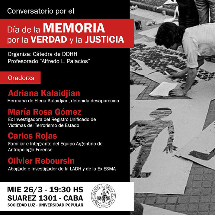 Día de la Memoria, por la Verdad y la Justicia