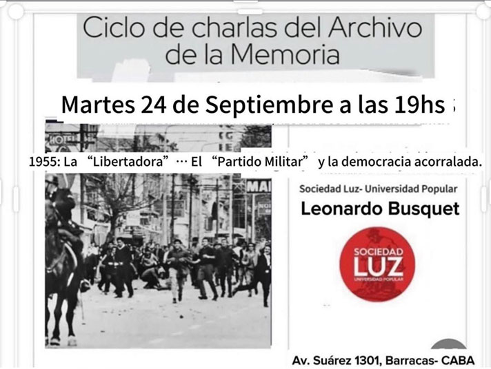 Ciclo de Charlas del Archivo de la Memoria