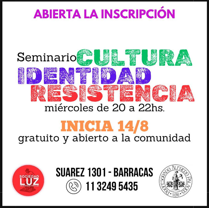 Seminario cultura identidad resistencia